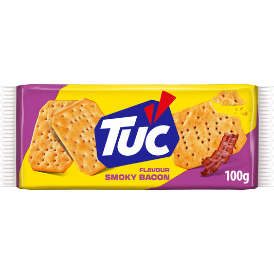 TUC SMOKY BACON Flavor Crackers Beer Snacks 100g 3.5oz
