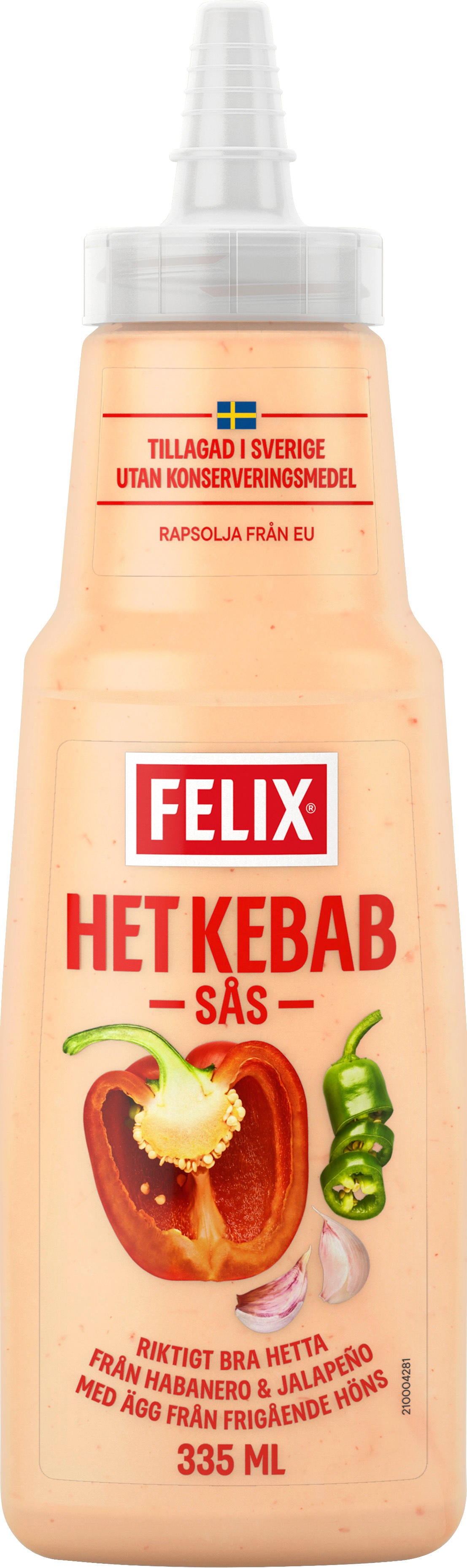 FELIX HOT & SPICY KEBAB Sauce 335g 11.8oz