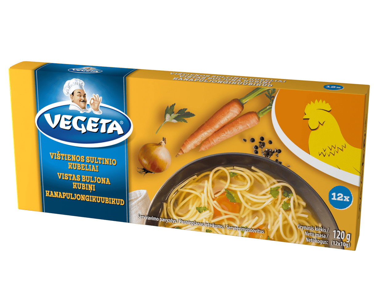 VEGETA CHICKEN Broth Soup Cubes Bouillon 120g 4.2oz