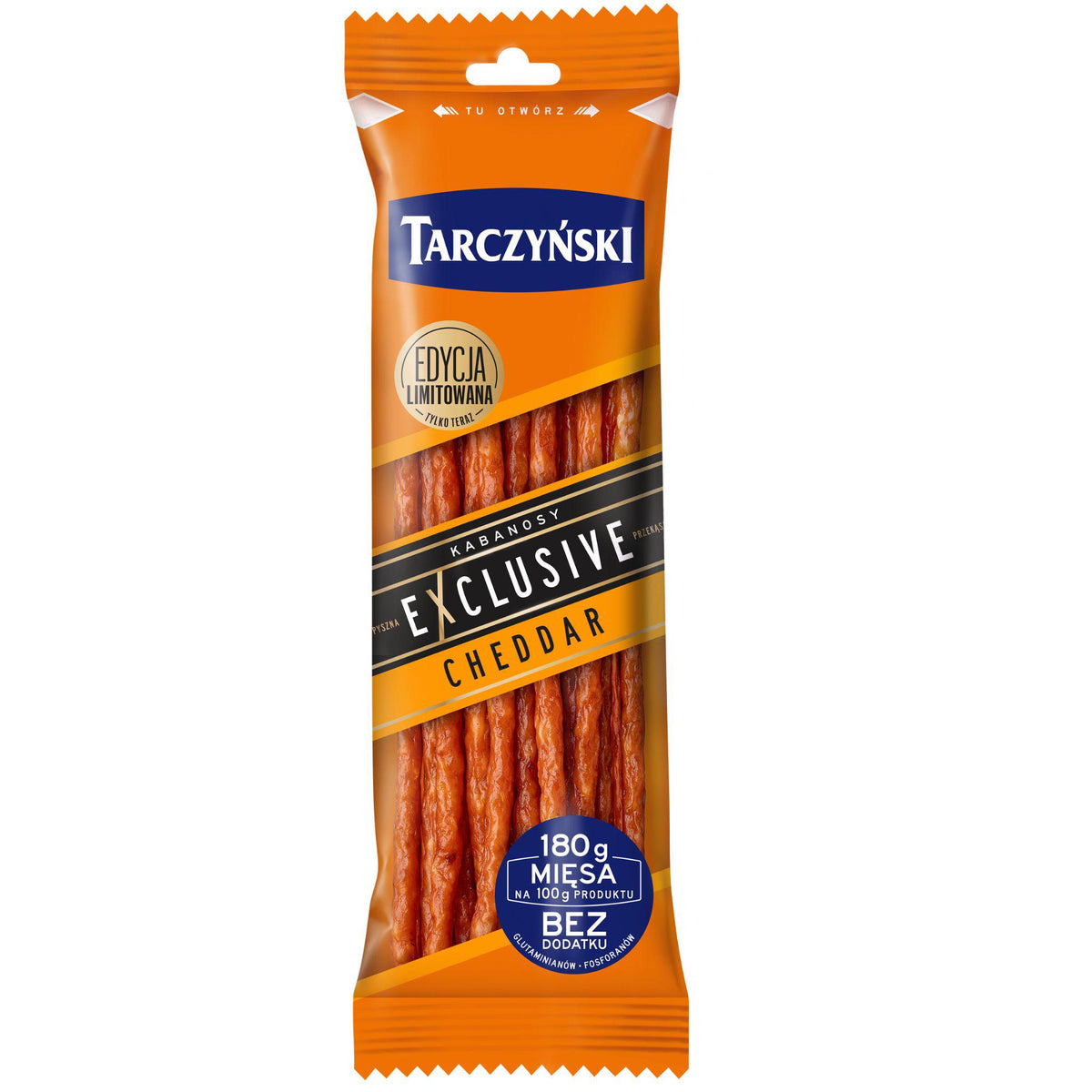 TARCZYNSKI CHEDDAR Hot Smoked Cabanossi Sausages 90g