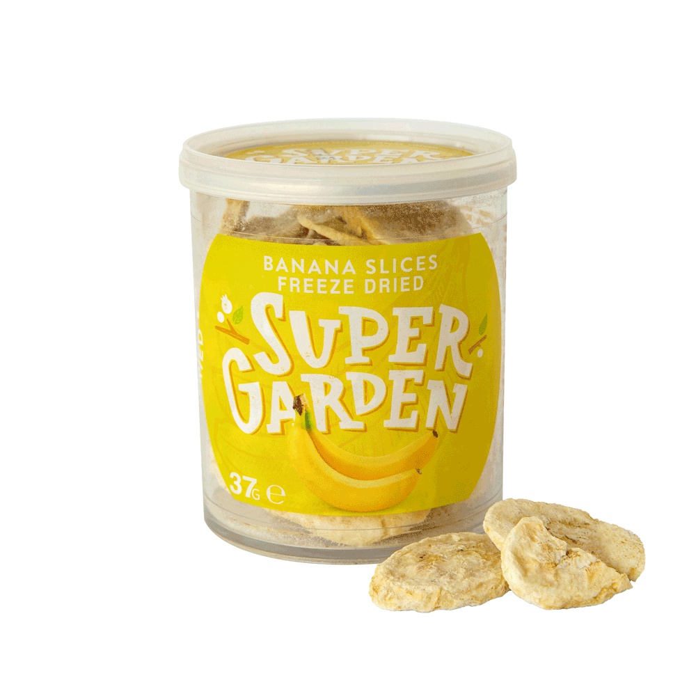 SUPERGARDEN Freeze Dried Sliced Bananas Dried Fruits 37g