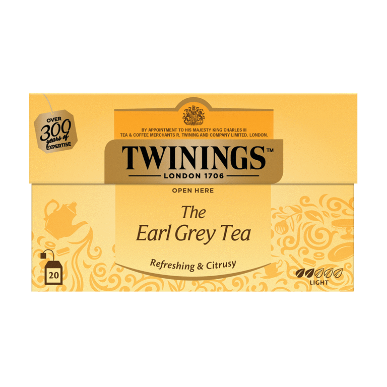 TWININGS EARL GREY Black Tea Refreshing & Citrusy Flavor 40g