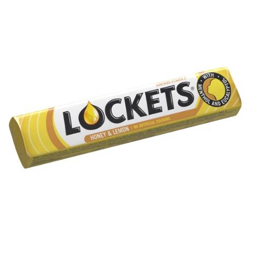 LOCKETS Honey & Lemon Flavor Refreshing Pastilles 41g 1.45oz