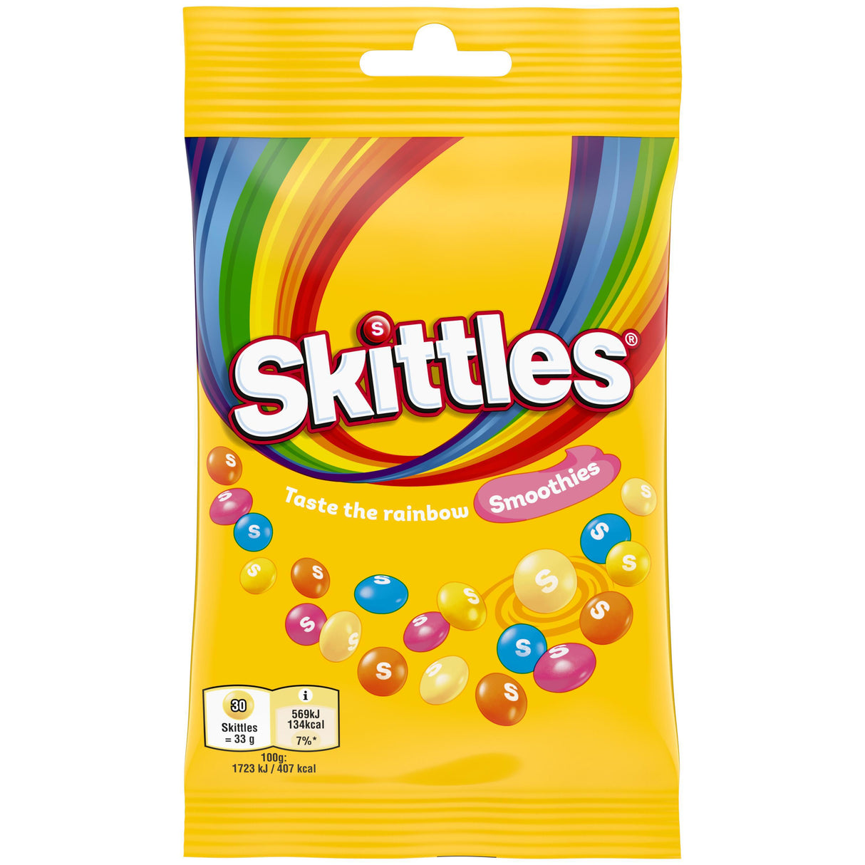 SKITTLES SMOOTHIES Fruit & Yogurt Flavor Dragee Chewy Candies 95g