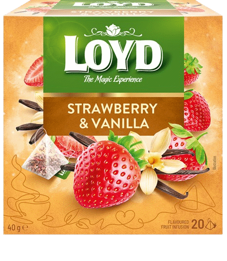 LOYD STRAWBERRY & VANILLA Flavored Fruit Tea 40g