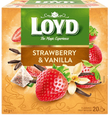 LOYD STRAWBERRY & VANILLA Flavored Fruit Tea 6 x 40g