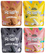 STAR CANDIES Freeze Dried Ice Cream Flavor Bundle 4 x 16g