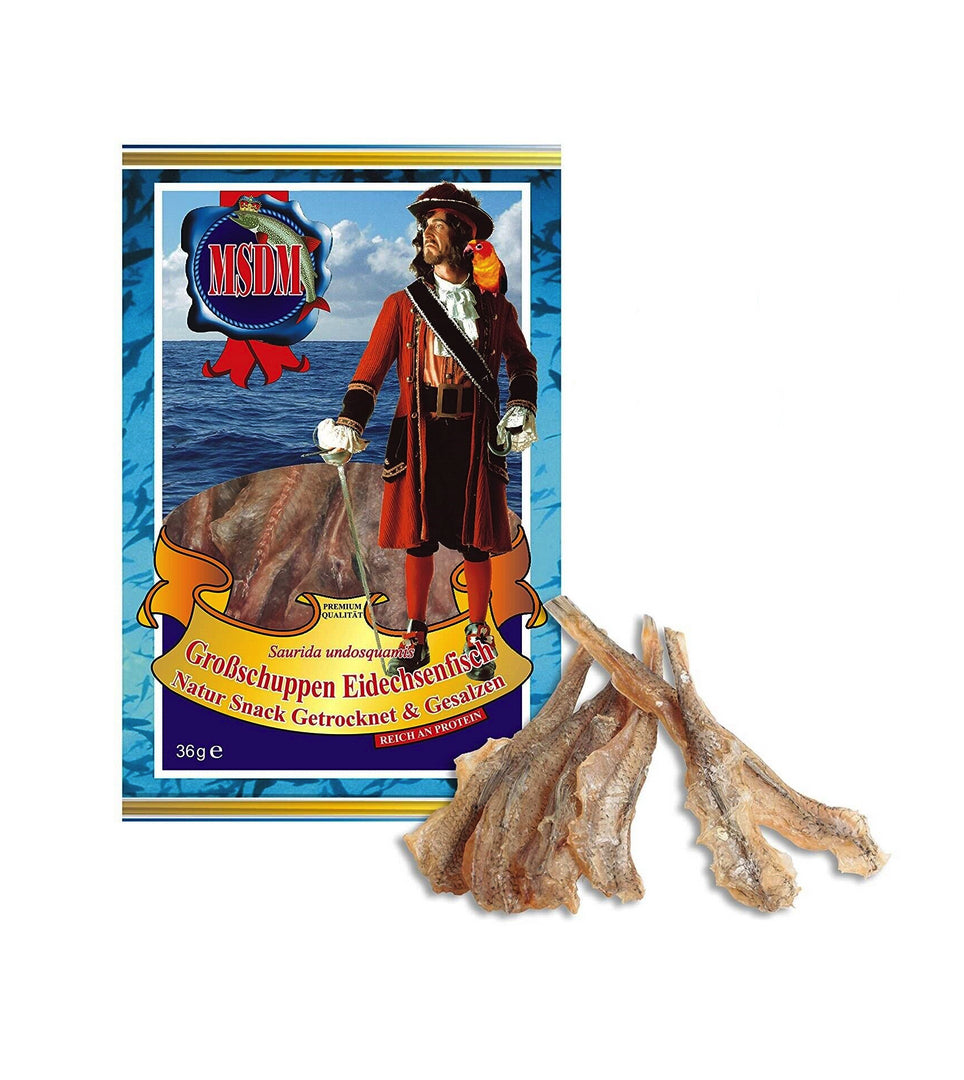 MSDM Dried Salted Giant Lizardfish Fish Snack 36g