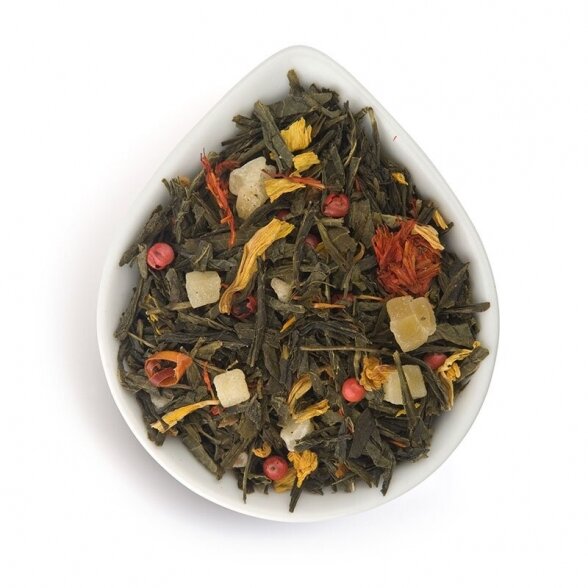 GURMANS PEPPER MANGO Flavor Loose Green Tea Tins 6 x 70g