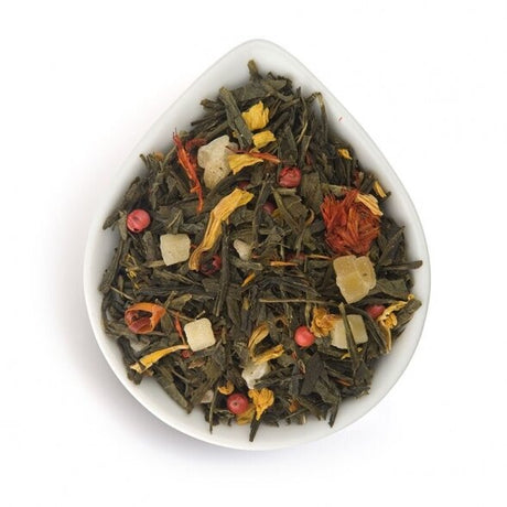 GURMANS PEPPER MANGO Flavor Loose Green Tea Tins 6 x 70g