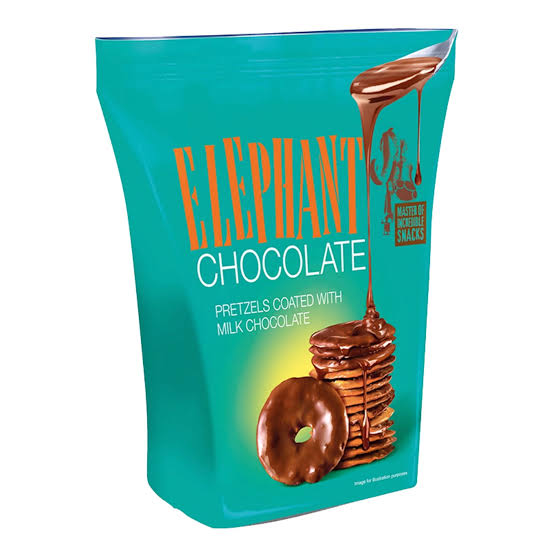 ELEPHANT Pretzels Coated with Milk Chocolate 80g