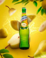NATAKHTARI PEAR Flavor Georgian Sparkling Drink Lemonade Glass Bottle 500ml