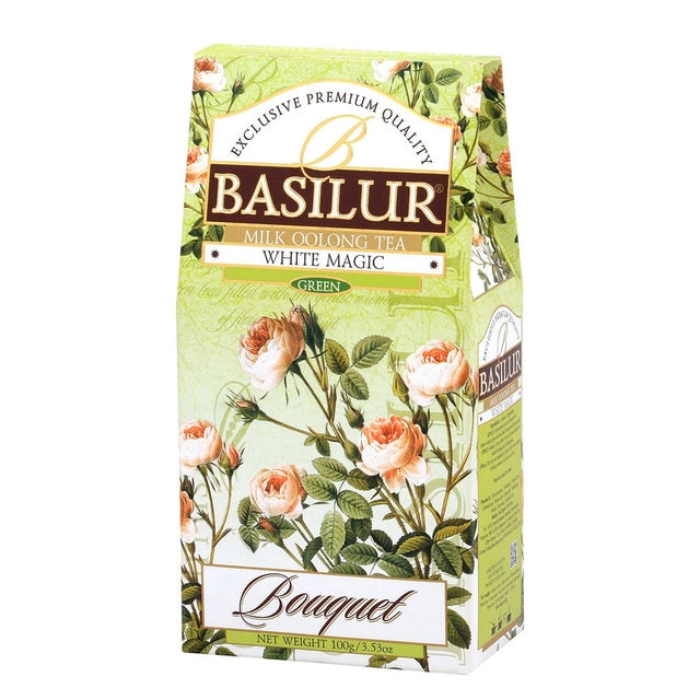 BASILUR BOUQUET WHITE MAGIC Milk Oolong Loose Green Tea 100g