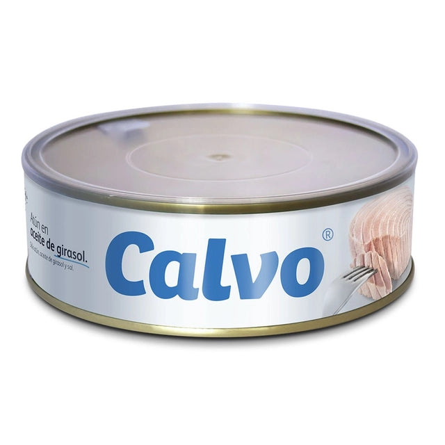 CALVO Canned Tuna in Sunflower Oil Large Tin Made in Spain 500g 17.6oz