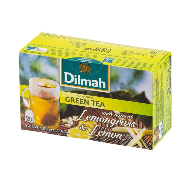 DILMAH All Natural Pure Green Tea with Lemongrass & Lemon 30g
