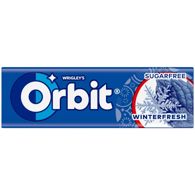 WRIGLEY'S ORBIT WINTERFRESH Flavor Sugarfree Chewing Gum 14g