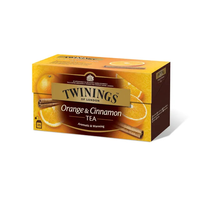 TWININGS ORANGE & CINNAMON Flavor Black Tea 50g