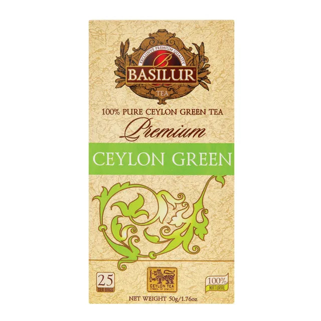 BASILUR 100% Pure Ceylon Green Tea 50g