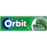 WRIGLEY'S ORBIT SPEARMINT Flavor Sugarfree Chewing Gum 10 x 14g 0.49oz