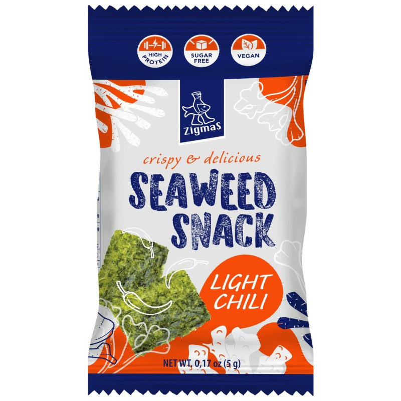 Zigmas Crispy & Delicious Seaweed Snack Chili Flavor 5g