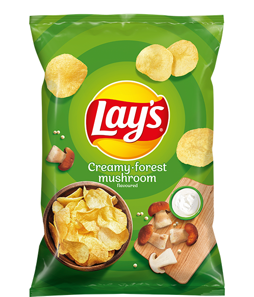 LAYS Creamy Forest Mushroom Flavor Potato Chips 130g