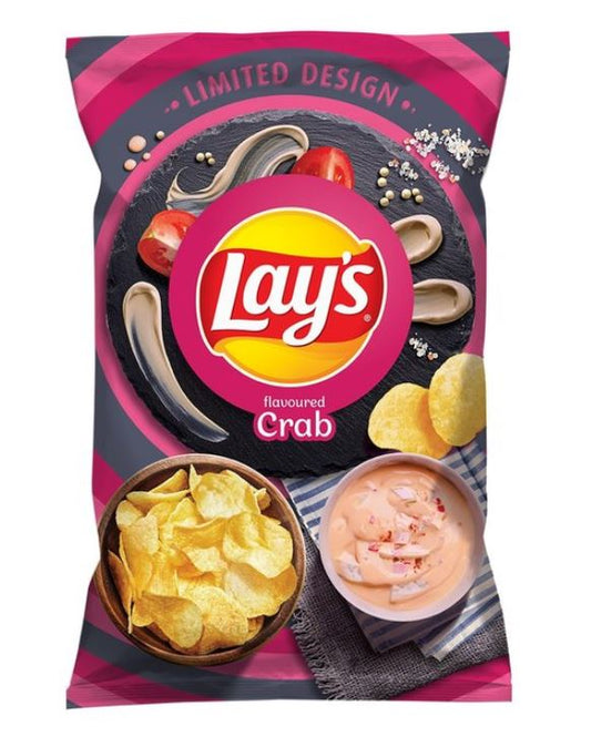 LAYS CRAB Flavor Potato Chips 130g 4.6oz