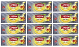 LIPTON EARL GREY LEMON Flavor Black Tea 12 x 50g