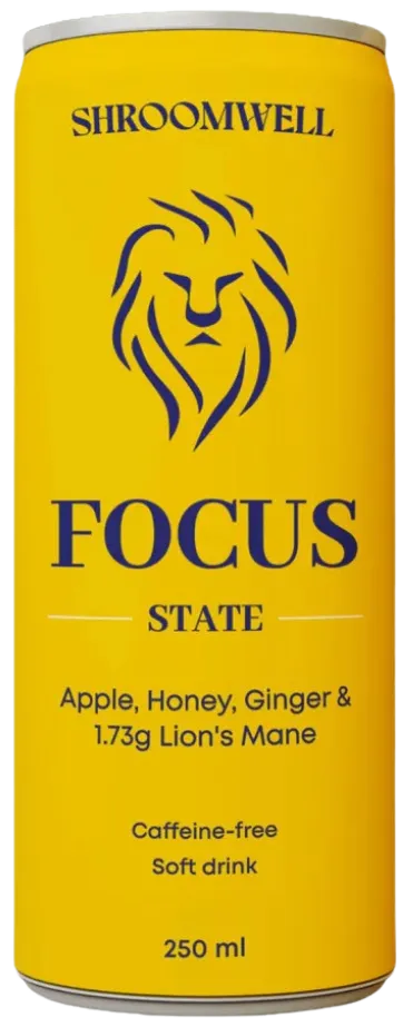 SHROOMWELL FOCUS STATE Lion's Mane Sparkling Soft Drink 250ml