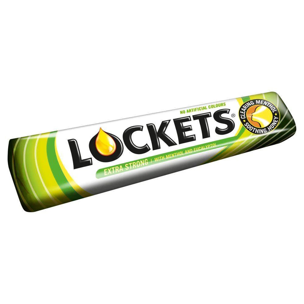 LOCKETS Extra Strong Refreshing Pastilles with Vitamin C 20 x 41g 1.45oz