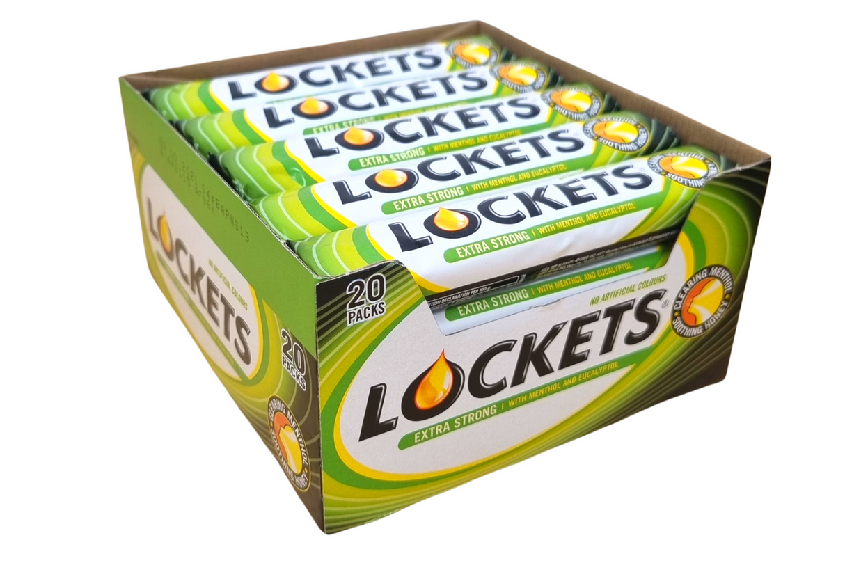 LOCKETS Extra Strong Refreshing Pastilles with Vitamin C 20 x 41g 1.45oz