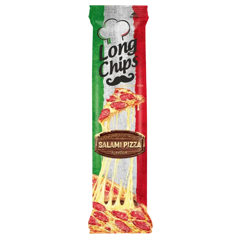 LONG CHIPS SALAMI PIZZA Flavor Potato Chips 75g