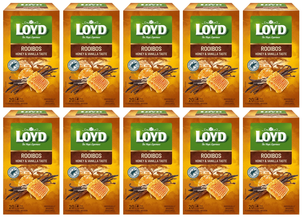 LOYD ROOIBOS HONEY & VANILLA Flavor Herbal Tea 10 x 40g