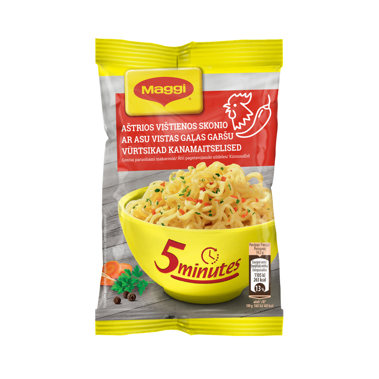 MAGGI SPICY CHICKEN Flavor Instant Noodles 59.2g