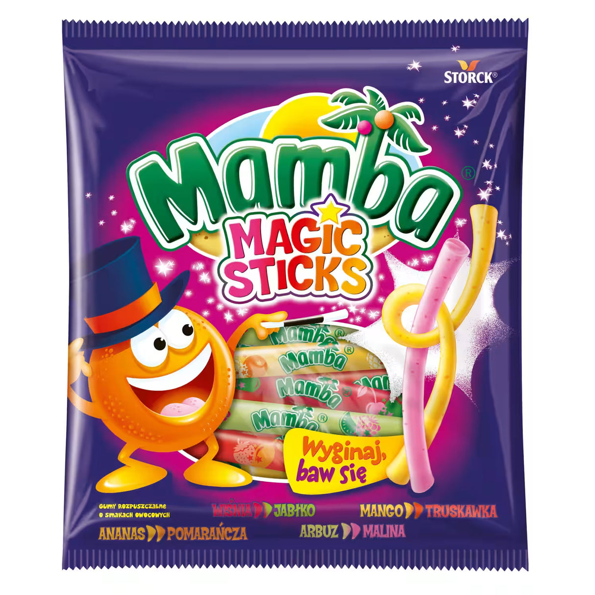 MAMBA MAGIC STICKS Fruit Flavor Chewy Candies 8 x 140g