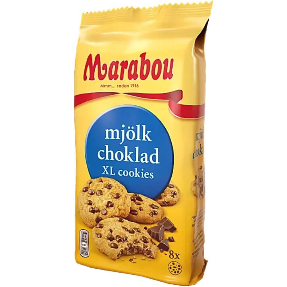 MARABOU XL Size Cookies with Milk Chocolate Bits 184g