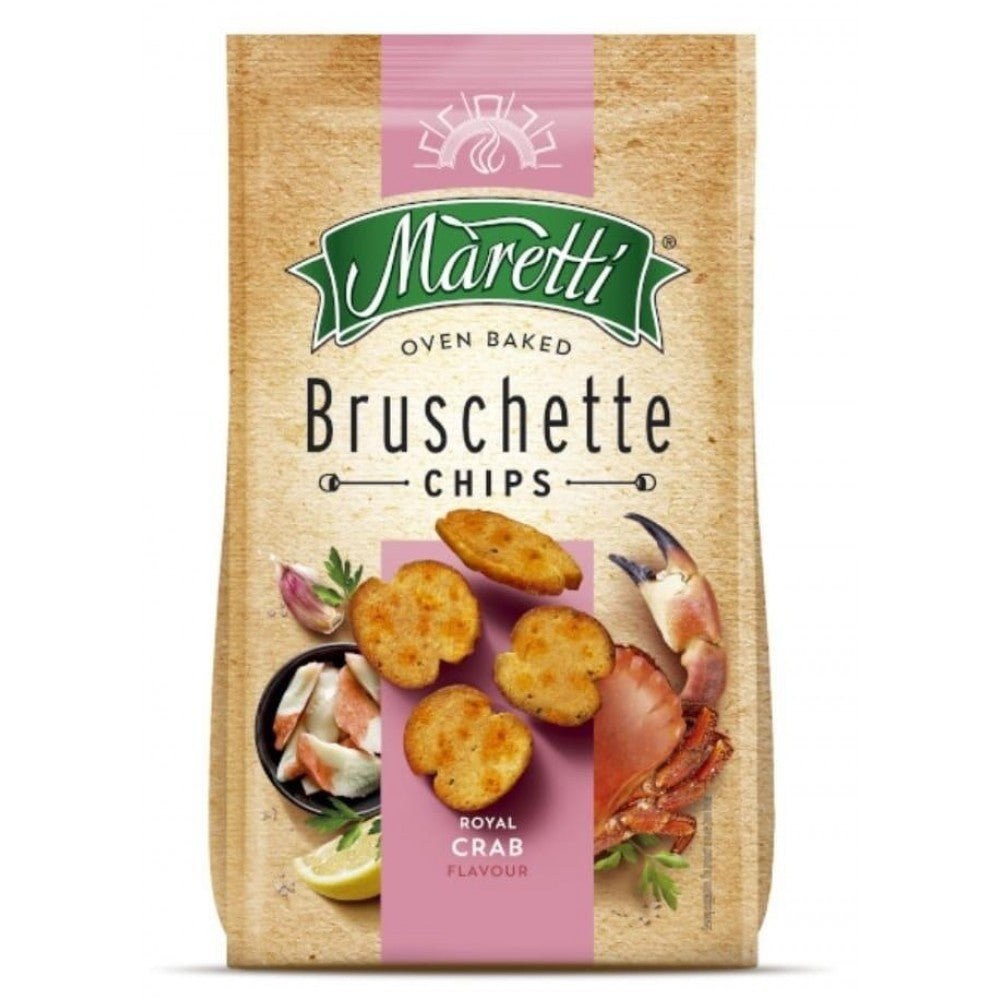MARETTI ROYAL CRAB Flavor Oven Baked Bruschette Chips 70g 2.46oz