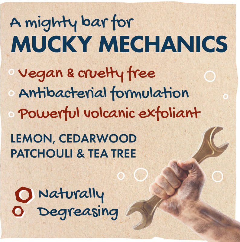 Friendly Soap Mechanic's Bar Natural Hard Soap 95g