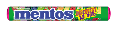 MENTOS DISCOVERY 14 Flavours Chewy Dragee Roll 37.5g