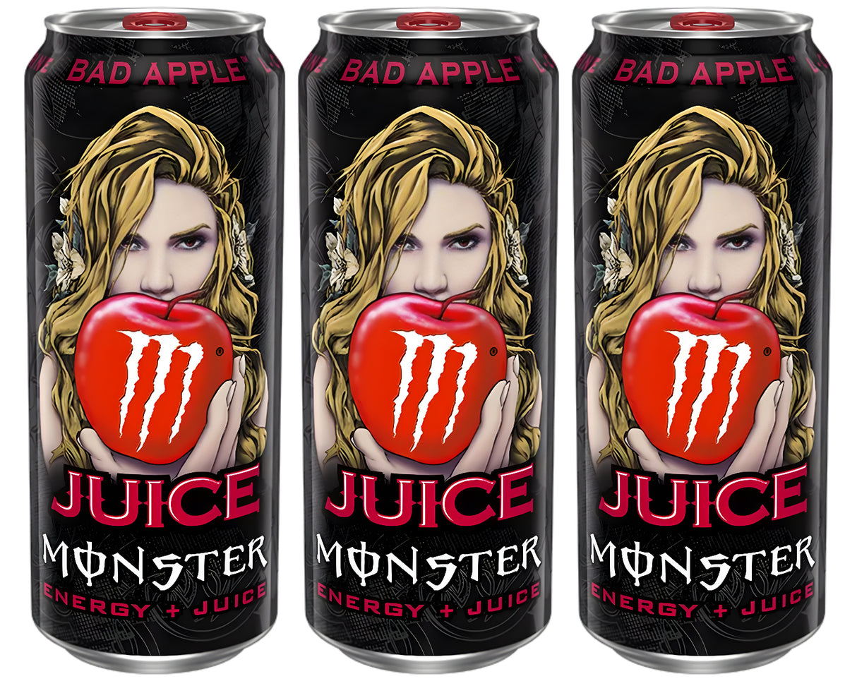 MONSTER JUICED BAD APPLE Energy Drink 3 x 500ml