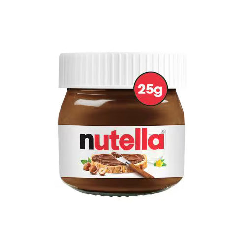 5 NUTELLA Hazelnut Chocolate Cream Spread Mini Glass Jars 25g 0.88oz