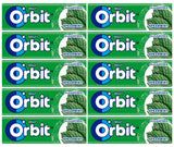 WRIGLEY'S ORBIT SPEARMINT Flavor Sugarfree Chewing Gum 10 x 14g 0.49oz