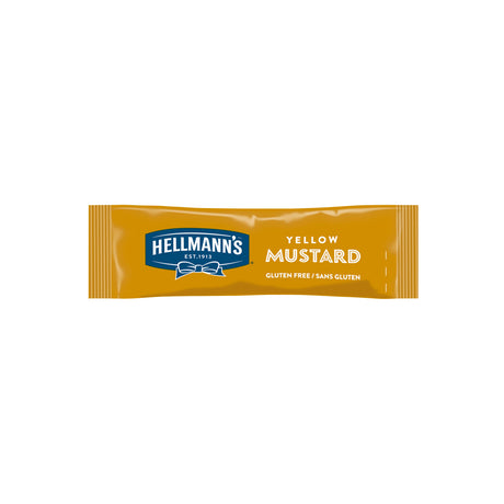 HELLMANNS Yellow Mustard Mini Sachets Box 198pcs x 10ml