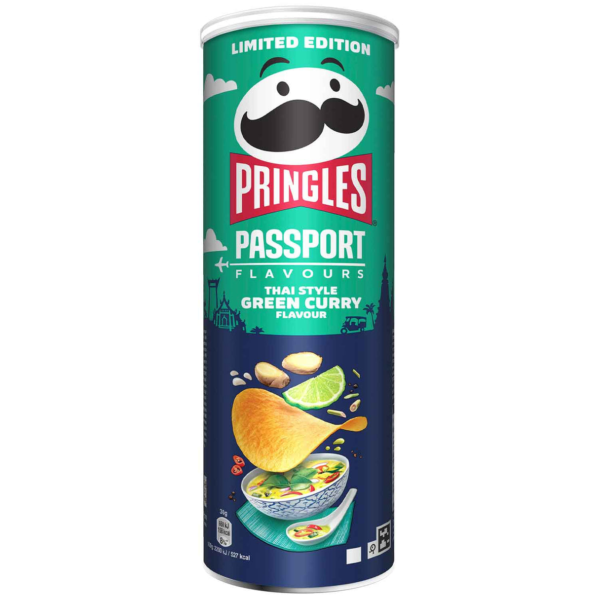 PRINGLES PASSPORT Thai Style Green Curry Flavor Potato Chips 165g