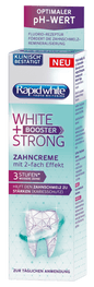 RAPID WHITE WHITE + STRONG BOOSTER Instant 3 Shades Whitening Toothpaste 75ml