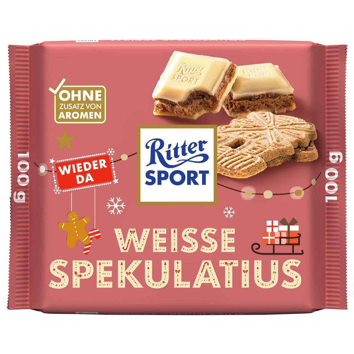 RITTER SPORT Chocolate Bars Festive Bundle 3 x 100g