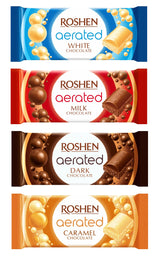 ROSHEN AERATED Chocolate Bars Bundle 4 x 80g 2.8oz