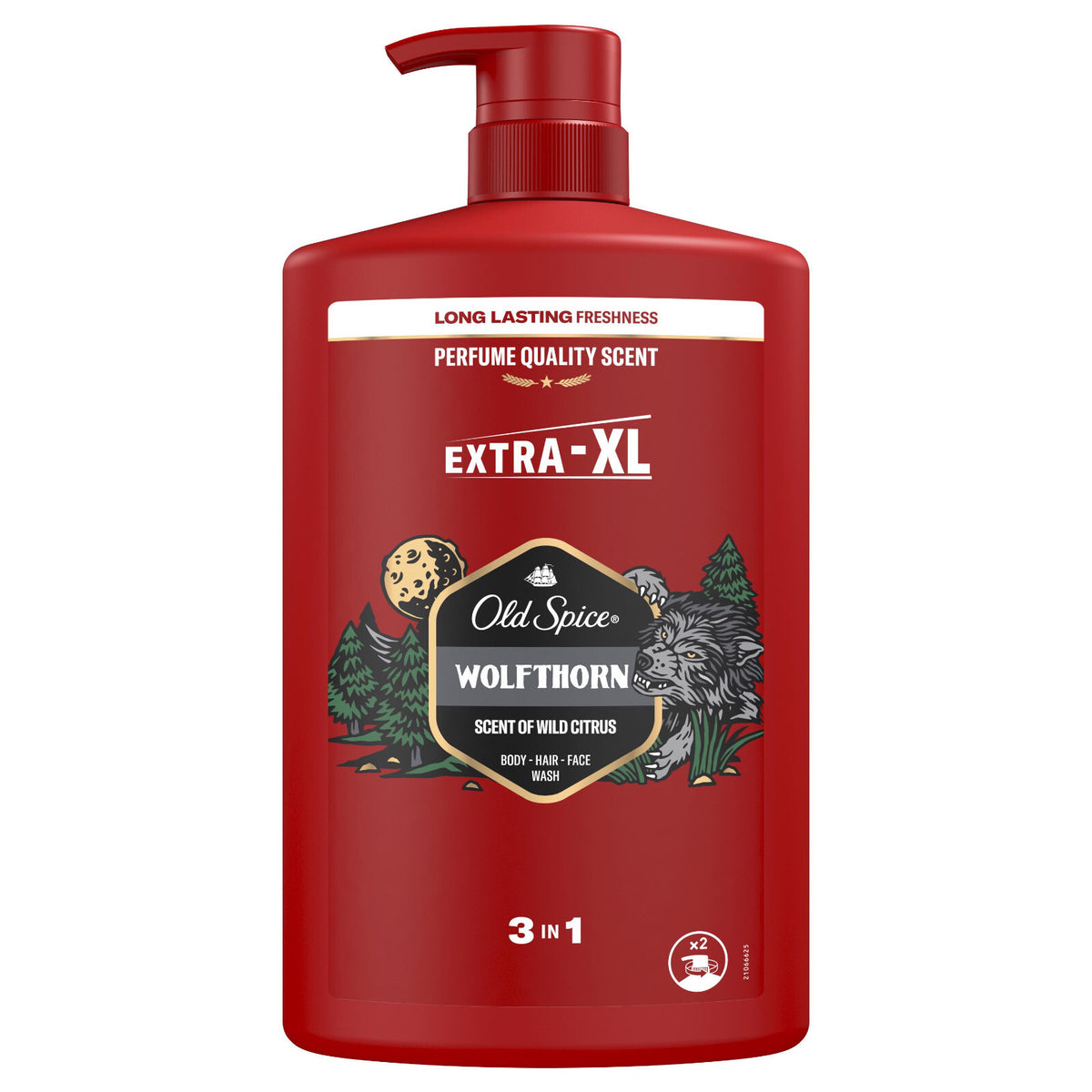 OLD SPICE WOLFTHORN 3in1 Shower Gel EXTRA XL Size Bottle 1L 33.8fl. oz.
