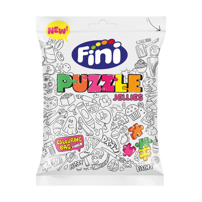 FINI PUZZLE Jellies Fruit Flavor Gummi Candies 90g