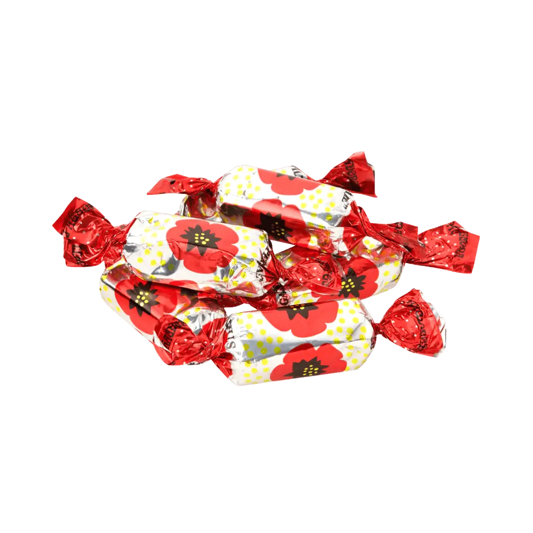 PERGALE RED POPPY Chocolate Candies Box 170g 6oz