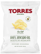 TORRES Sea Salt Flavor 100% Avocado Oil Potato Chips 125g